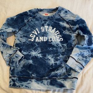 Levi Denim Wash Crewneck Sweater Size 7